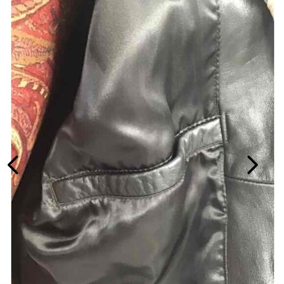 VALERIE STEVENS EUC. SIZE MEDIUM WOMEN LEATHER JACKET COAT - Picture 3 of 9